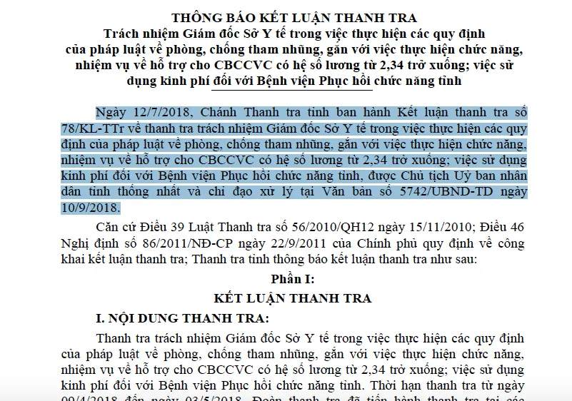 Sở Y tế Lâm Đồng “phản pháo” kết luận thanh tra về việc chi sai gần 56 tỷ đồng