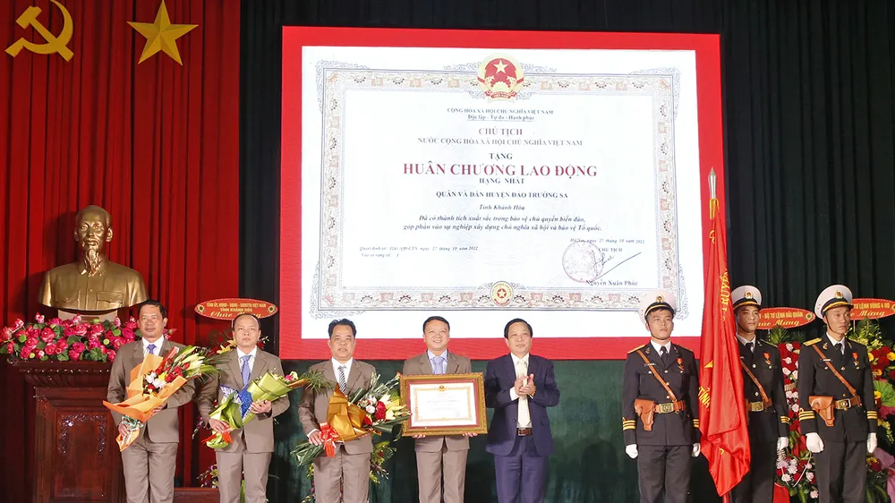 Huyện Trường Sa (Khánh Hoà) kỷ niệm 40 năm ngày truyền thống