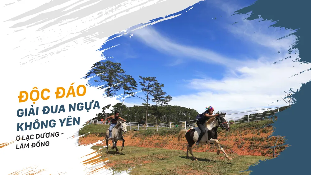 Độc đáo giải đua ngựa không yên ở Lạc Dương - Lâm Đồng