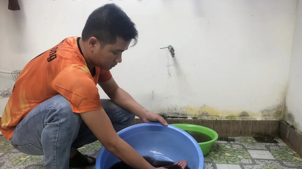 Nước sinh hoạt ở Đà Lạt đen như nước cống