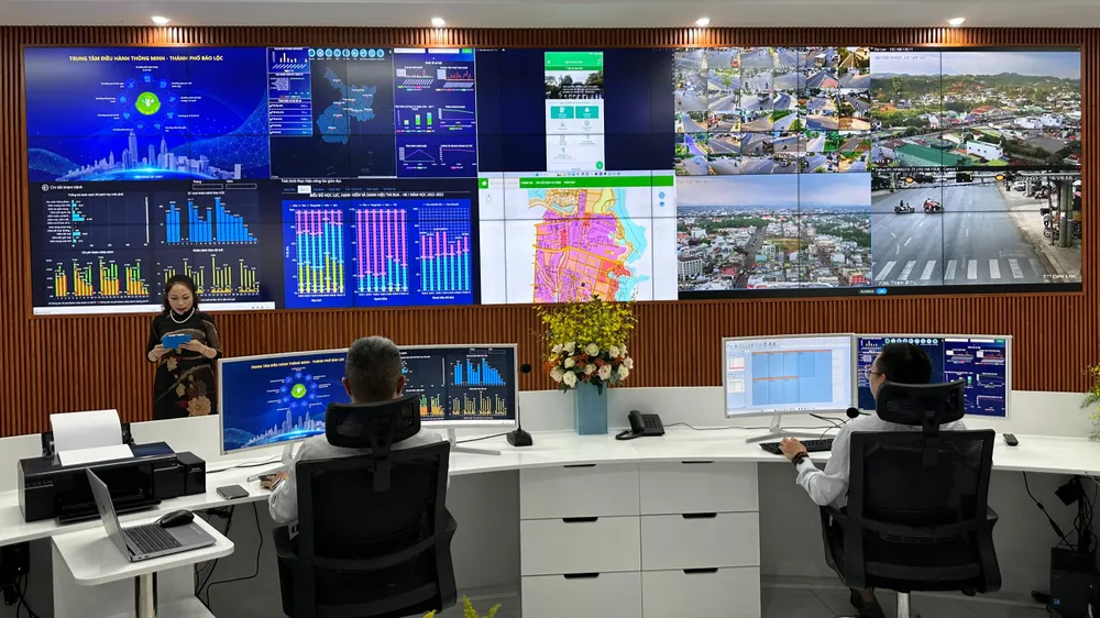 TP Bảo Lộc đưa vào hoạt động trung tâm điều hành thông minh