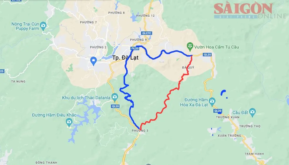 Đà Lạt đẩy nhanh thực hiện tuyến đường tránh qua trung tâm thành phố