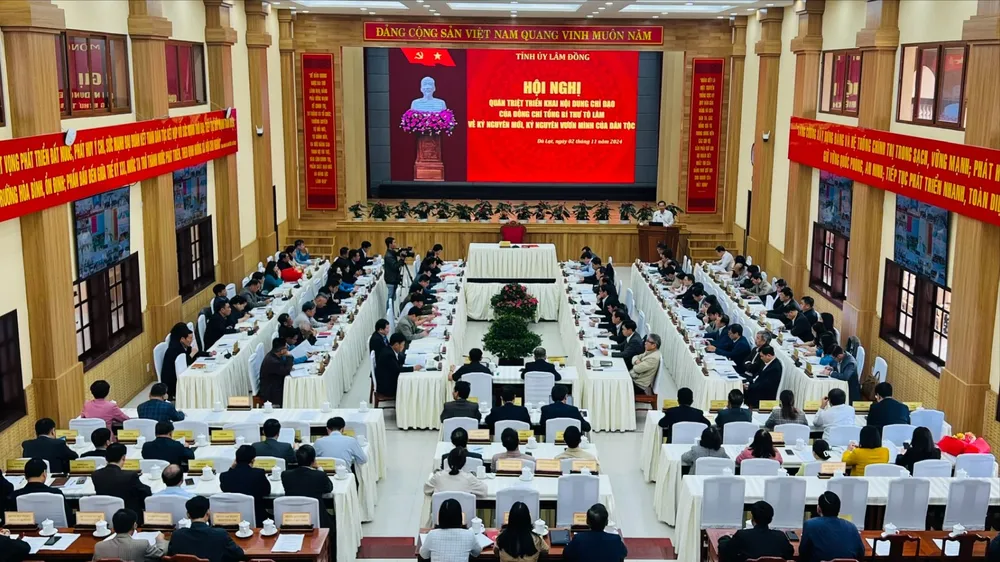 Lâm Đồng quán triệt, triển khai nội dung chỉ đạo của đồng chí Tổng Bí thư Tô Lâm về kỷ nguyên mới