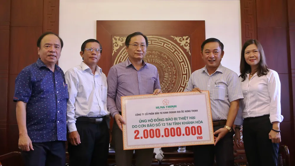 Công ty Hưng Thịnh hỗ trợ Khánh Hòa 2 tỷ đồng