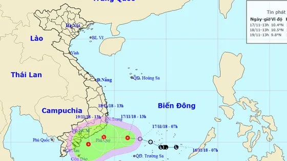 Biển Đông sắp đón áp thấp nhiệt đới