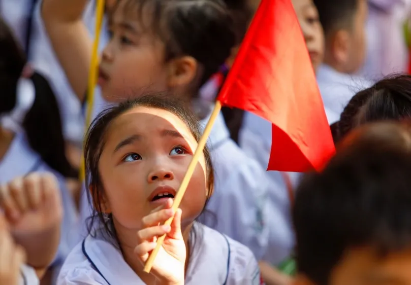 Nắng nóng 37 độ C trong ngày khai giảng năm học mới