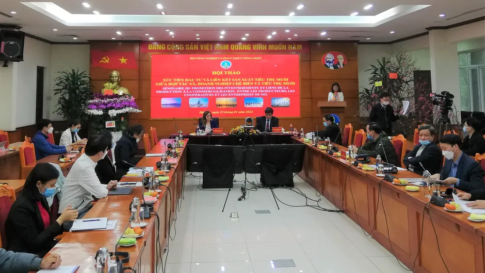 Hội thảo về sản xuất muối ở Việt Nam do Bộ NN-PTNT tổ chức chiều 21-1