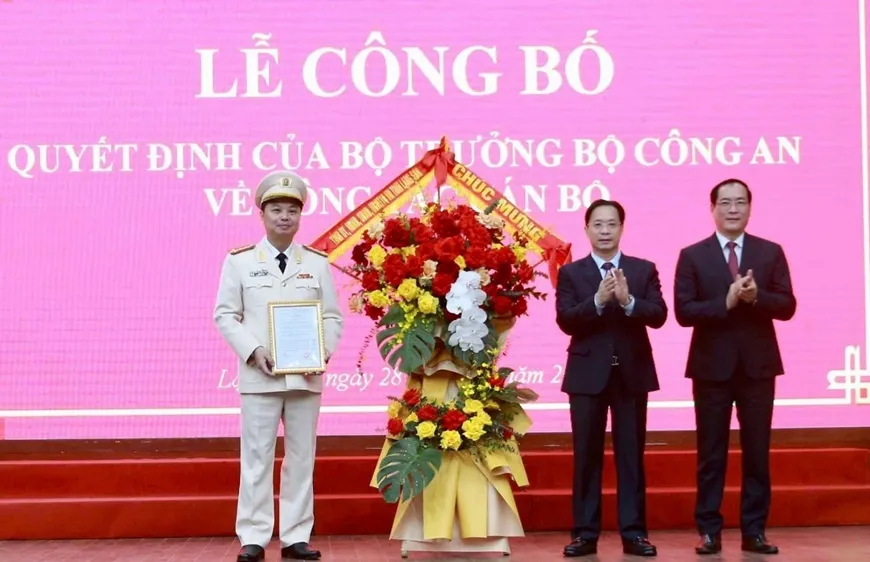 Công an tỉnh Lạng Sơn có tân giám đốc