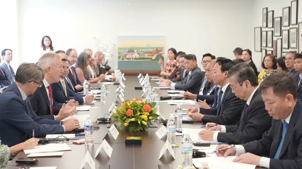 Buổi làm việc giữa Bộ Nông nghiệp và Môi trường Việt Nam và Hội đồng Kinh doanh Hoa Kỳ - ASEAN (USABC). Ảnh: Đoàn công tác
