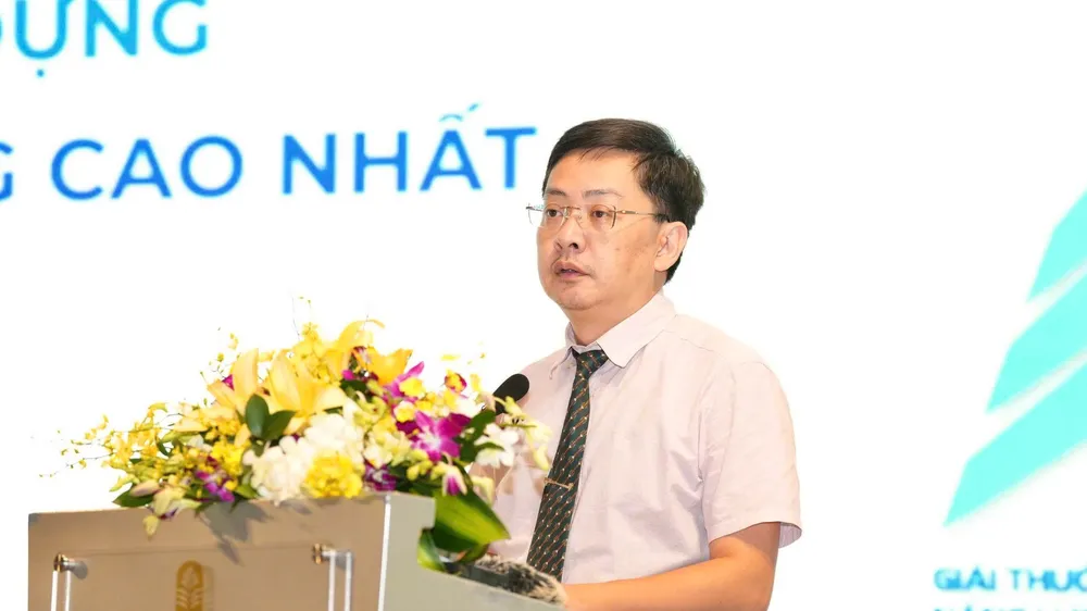 Lãnh đạo Cục Đổi mới sáng tạo, chuyển đổi xanh và khuyến công (Bộ Công thương) phát biểu