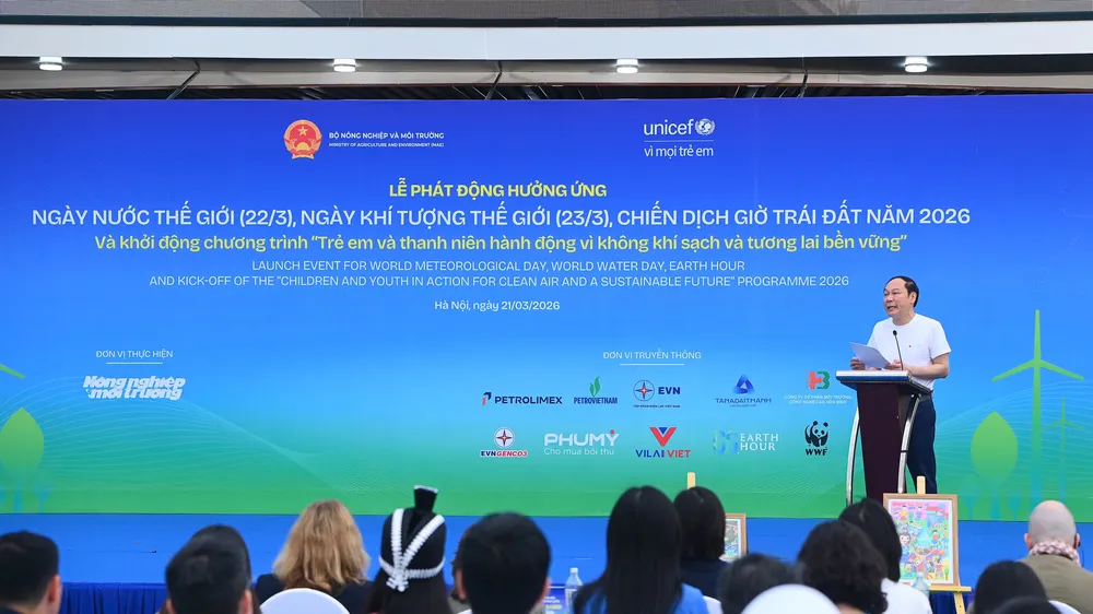 Lễ phát động cấp quốc gia hưởng ứng Ngày Nước - Khí tượng và Giờ Trái đất 2026