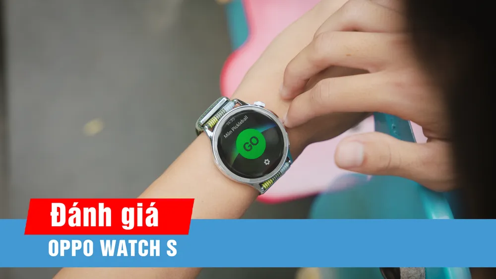 OPPO Watch S: Smartwatch mỏng nhẹ, bổ sung chế độ tập Pickleball và theo dõi sức khỏe nâng cao