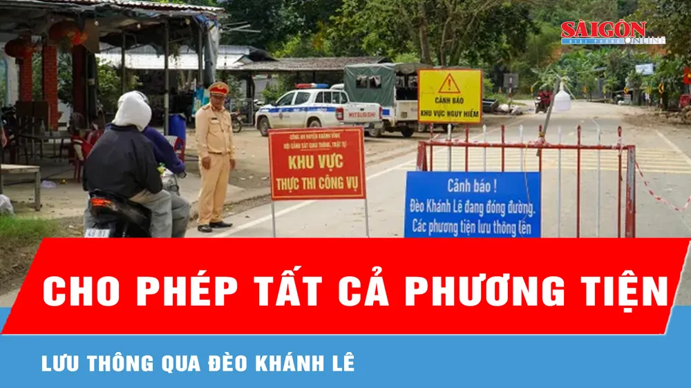 Cho phép tất cả phương tiện lưu thông qua đèo Khánh Lê 