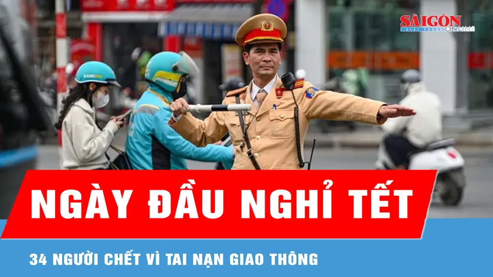 Ngày đầu nghỉ tết, 34 người chết vì tai nạn giao thông 