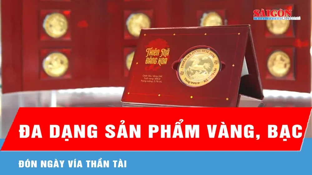 Đa dạng sản phẩm vàng, bạc đón ngày Vía Thần Tài