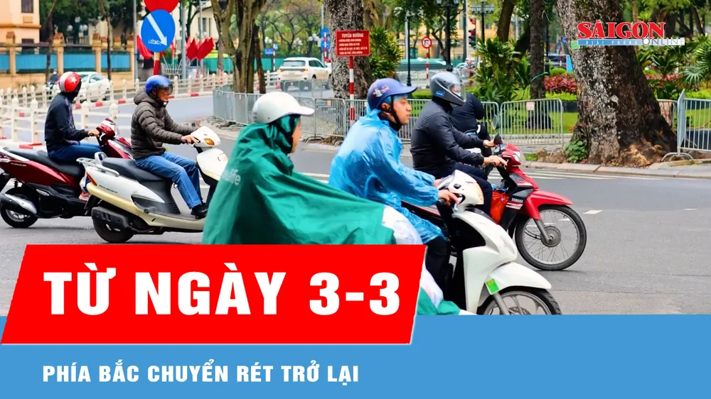 Từ ngày 3-3, phía Bắc chuyển rét trở lại 