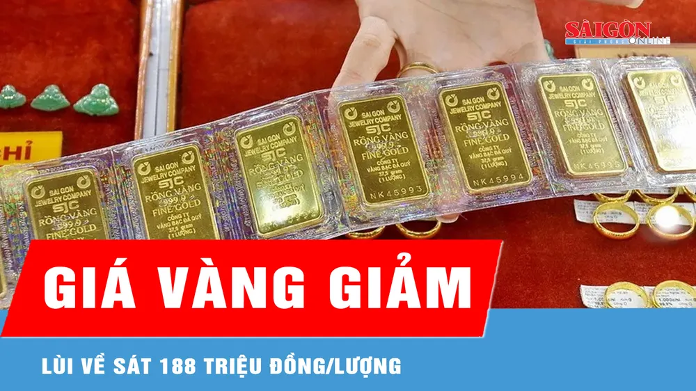 Chiều 3-3, giá vàng giảm thêm 1,2 triệu đồng/lượng 