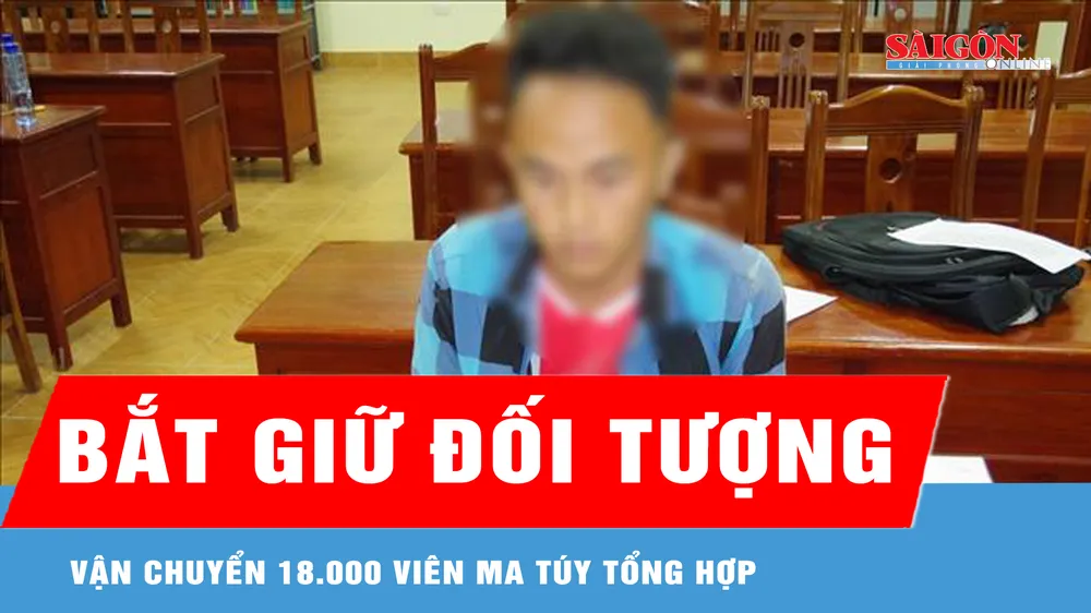 Bắt giữ đối tượng vận chuyển 18.000 viên ma túy tổng hợp