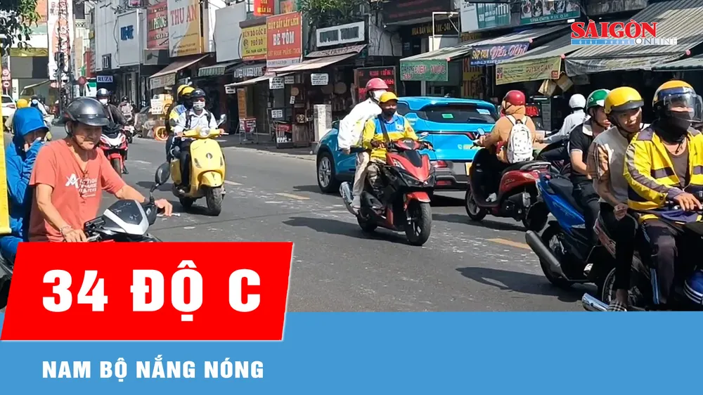 Nam bộ nắng nóng, cao nhất 34 độ C