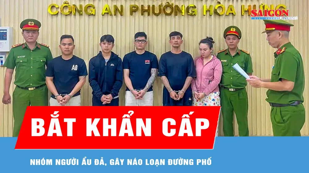 Công an TPHCM bắt khẩn cấp nhóm người ẩu đả, gây náo loạn đường phố 