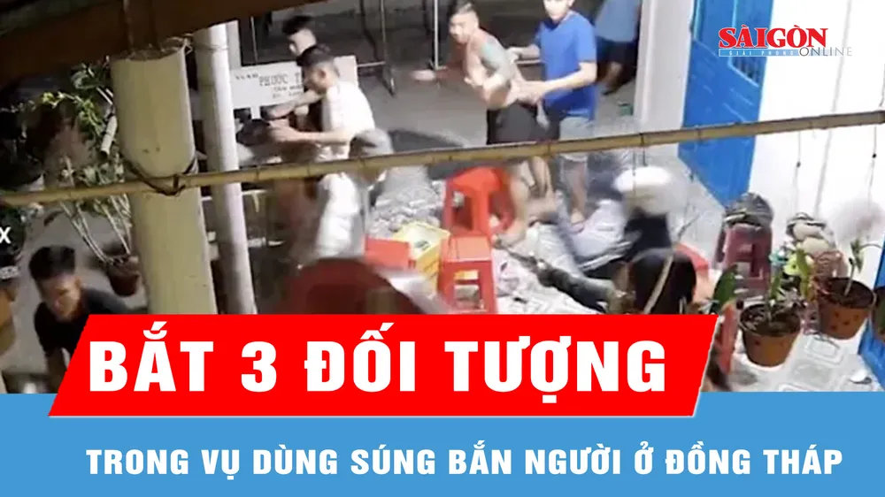 Bắt 3 đối tượng trong vụ dùng súng bắn người ở Đồng Tháp 