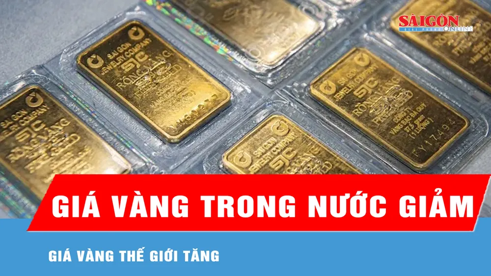 Sáng 16-4: Giá vàng trong nước giảm, giá vàng thế giới tăng