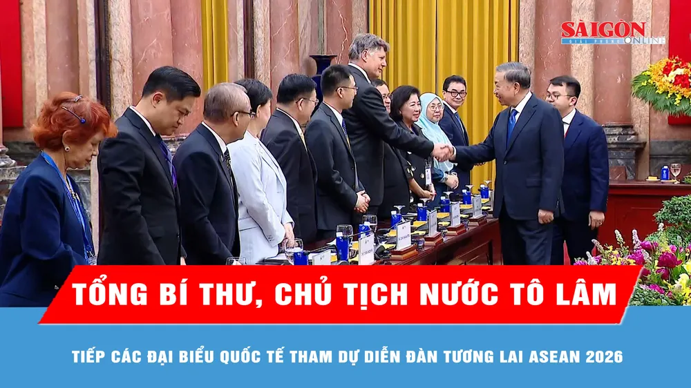 Tổng Bí thư, Chủ tịch nước Tô Lâm tiếp các đại biểu quốc tế tham dự Diễn đàn Tương lai ASEAN 2026 