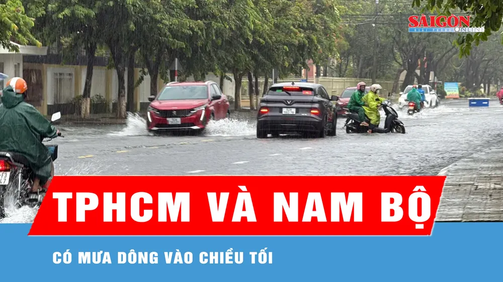 TPHCM và Nam bộ có mưa dông vào chiều tối