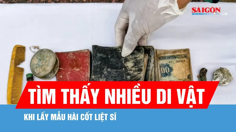 Đà Nẵng: Tìm thấy nhiều di vật khi lấy mẫu hài cốt liệt sĩ 