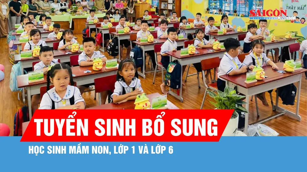 Nhiều trường tại TPHCM tuyển bổ sung học sinh mầm non, lớp 1 và lớp 6
