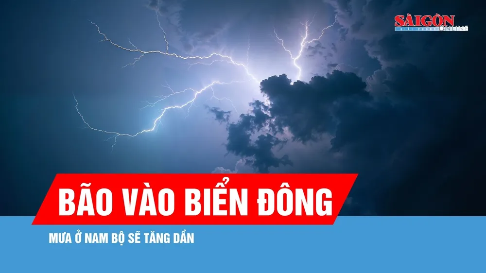 Bão vào Biển Đông, mưa ở Nam bộ tăng dần
