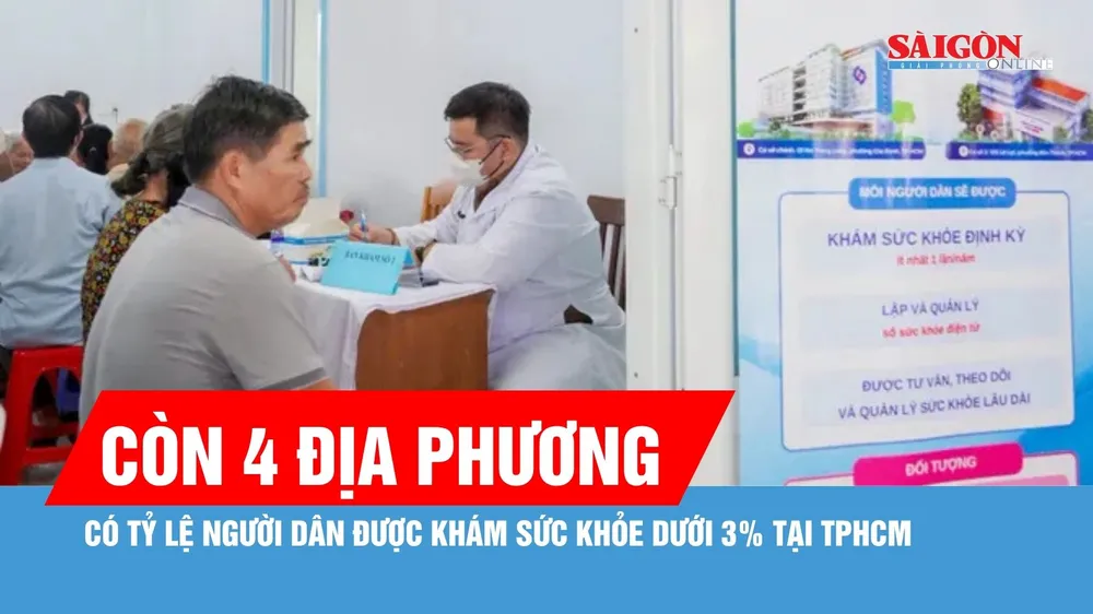 TPHCM còn 4 địa phương có tỷ lệ người dân được khám sức khỏe dưới 3% 