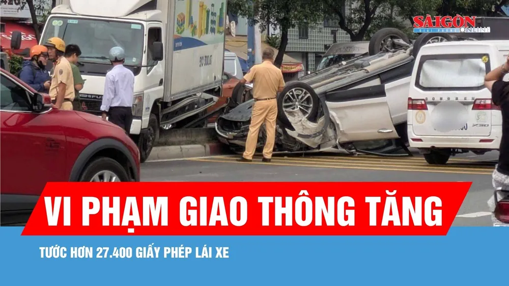 TPHCM: 7 tháng, tước hơn 27.400 giấy phép lái xe