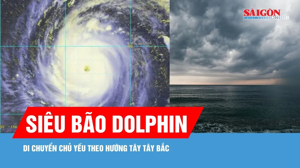 Siêu bão Dolphin có thể vào Biển Đông trong vài ngày tới