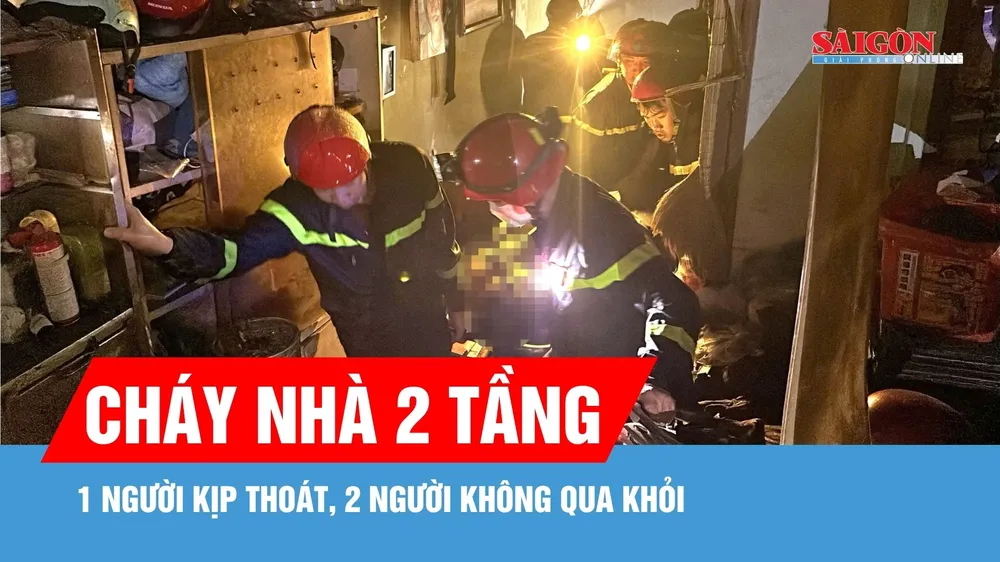 Cháy nhà 2 tầng ở TPHCM, cha và con trai 12 tuổi tử vong 