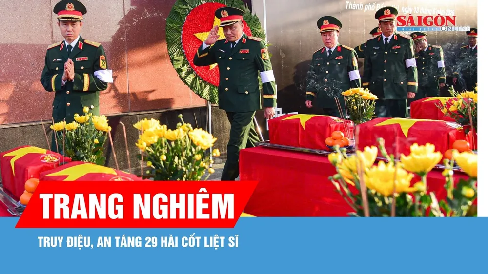 Đồng Nai: Truy điệu, an táng 29 hài cốt liệt sĩ 