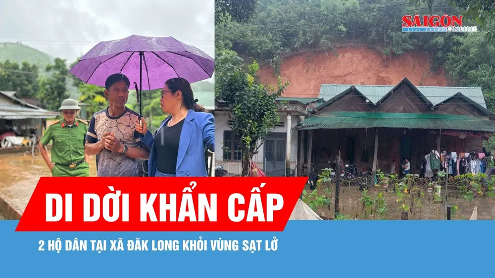 Quảng Ngãi khẩn cấp di dời 2 hộ dân khỏi vùng sạt lở 