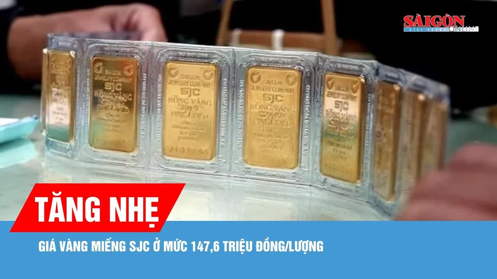 Giá vàng sáng cuối tuần tăng 600.000 đồng/lượng