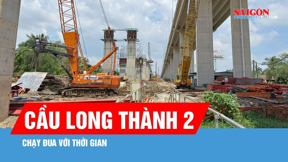 Chạy đua với thời gian thi công cầu Long Thành 2 