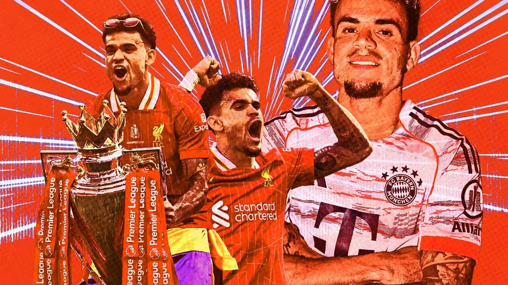 Luis Díaz, người đến từ Barrancas, và nay chơi cho Bayern Munich