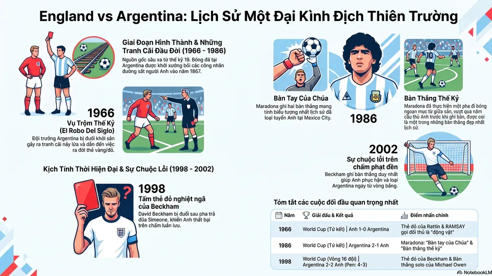 Màn so tài Anh – Argentina: Duyên nợ kéo dài 60 năm