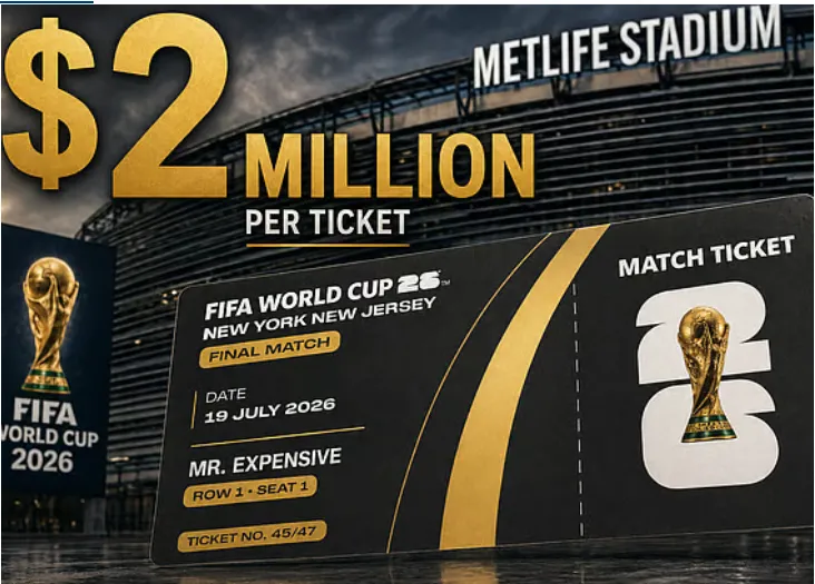 Vé xem chung kết World Cup 2026 chạm mốc 2,3 triệu USD