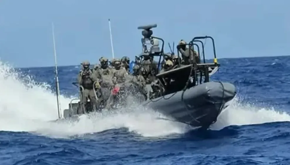 Lực lượng hải quân Israel chặn nhiều tàu trên biển Địa Trung Hải. Ảnh: AL JAZEERA