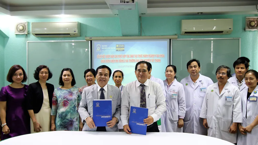 Trường ĐH Nguyễn Tất Thành ký kết hợp tác với Bệnh Viện Nhi Đồng 2 TPHCM