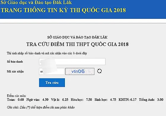 Phúc khảo điểm tăng từ 0,6 lên thành 7,2 điểm
