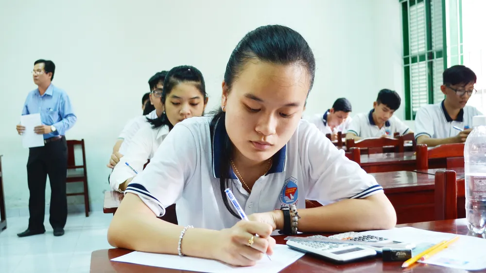 Thí sinh tham gia kỳ thi THPT quốc gia 2018