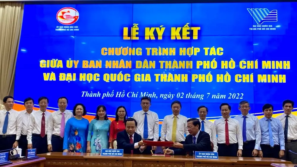 Nhiều chương trình hợp tác giữa ĐH Quốc gia TPHCM và UBND TPHCM
