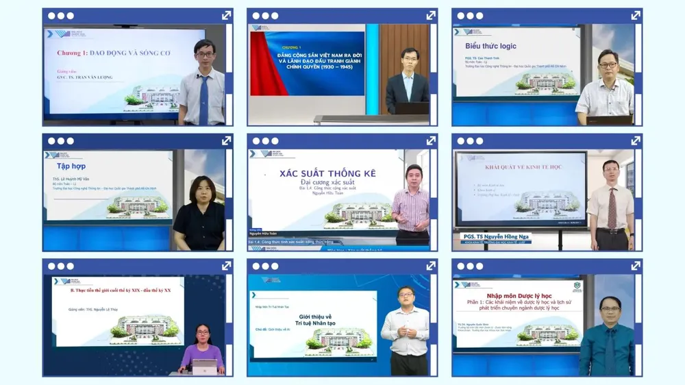 Trong năm học 2026-2027, ĐHQG TPHCM triển khai 33 môn học trực tuyến thuộc các lĩnh vực với gần 5.000 bài giảng - Ảnh: THANH HÙNG