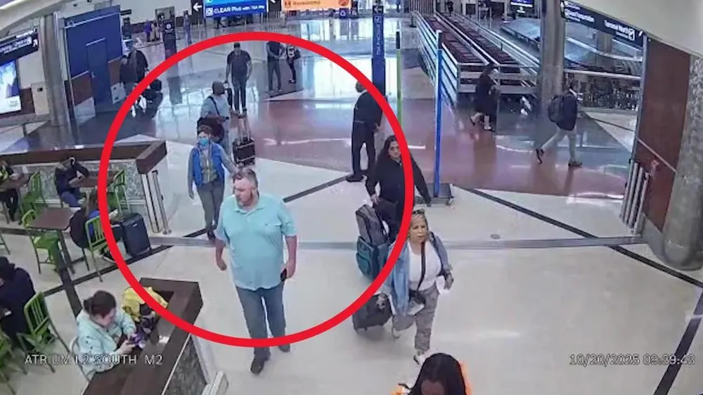 Nghi phạm Billy Joe Cagle tại sân bay Hartsfield-Jackson Atlanta. Ảnh: ATLANTA POLICE DEPARTMENT