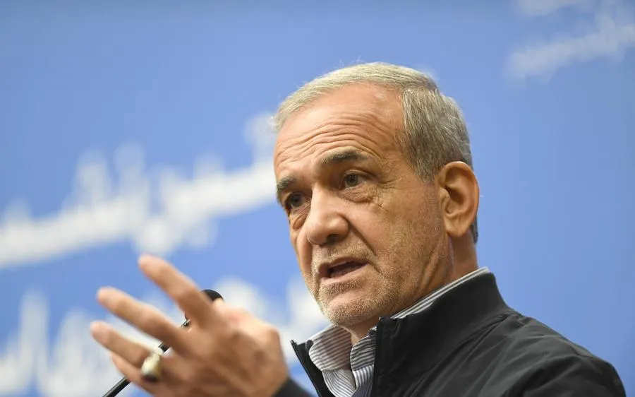 Tổng thống Iran Masoud Pezeshkian. Ảnh: XINHUA 